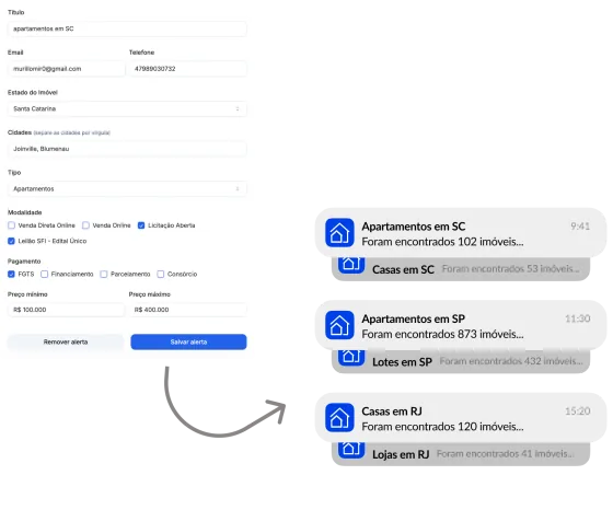 Notificações Diárias Personalizadas Receba notificações diárias